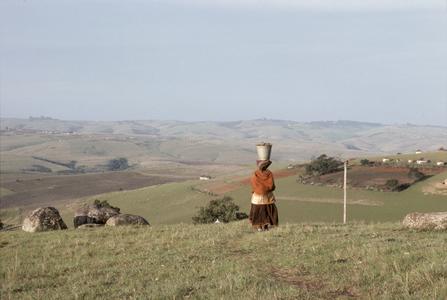 Southern Africa : Domestic Activities : Xhosa woman with pail