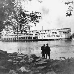 Side view of the Saint Paul from shore