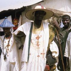 Fulani men in white and hats
