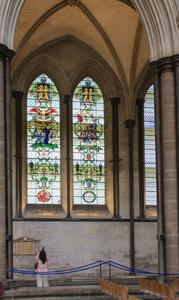 Salisbury Cathedral nave aisle windows