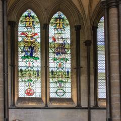 Salisbury Cathedral nave aisle windows