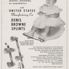 Denis Browne Splints advertisement