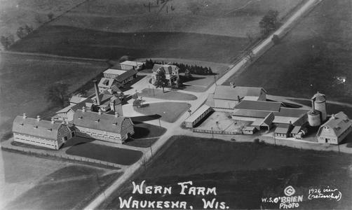 Wern Farms, Genesee, aerial