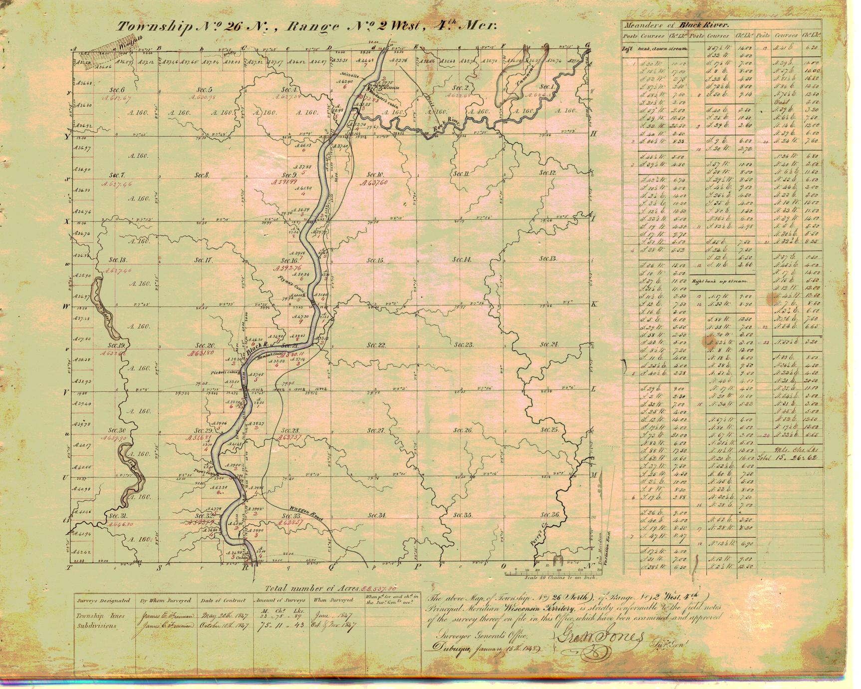 [Public Land Survey System map: Wisconsin Township 26 North, Range 02 West]