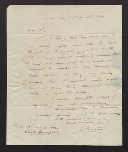 Letter from C.A. Clinton to Felix Dominy, 1834