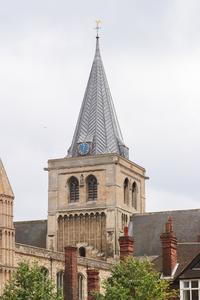Rochester Cathedral exterior central tower from the north