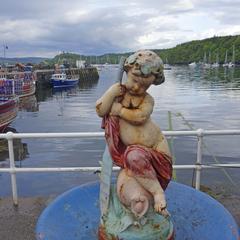 Isle of Mull, putto at Tobermory harbor