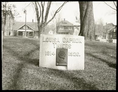 Louisa Capron Thiers - grave marker