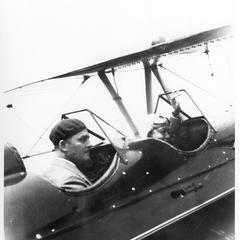 Siamese royal visitor and Kenneth Parker in his plane