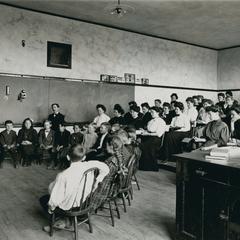 Teaching lab class at Platteville Normal School