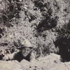 Dickinson at ravine edge