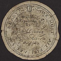 Nathaniel Dominy IV watchpaper