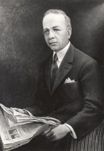 Oil Portrait of Willard Grosvenor Bleyer