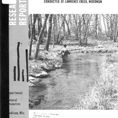 A compendium of research on angling regulations for brook trout conducted at Lawrence Creek, Wisconsin
