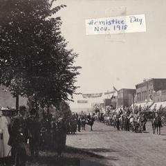 Armistice Day parade in downtown Durand