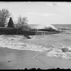Kemper Hall and waves - spring
