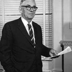 Edwin Young in his office