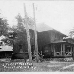 State forest reserve, Trout Lake, Wisconsin postcard