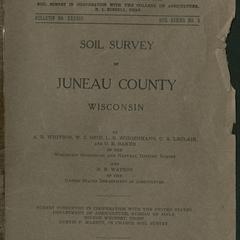 Soil survey of Juneau County, Wisconsin
