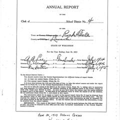 Annual Report Woodland School June 30, 1913