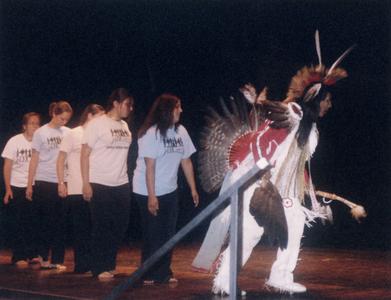 Art Shegonee performs at 2003 MCOR
