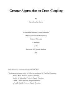 Greener Approaches to Cross-Coupling