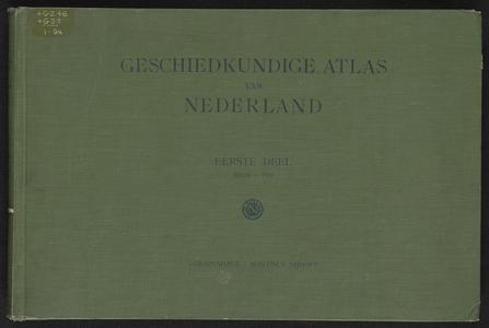 Geschiedkundige atlas van Nederland