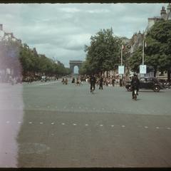 Paris Champs-Elysees and the Arc de Triomphe