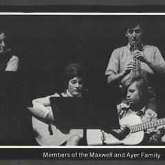 Pete Ayer, his family, and some of the Maxwell family