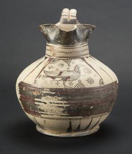 Pitcher (Olpe) with Trefoil Mouth and Stylized Bird