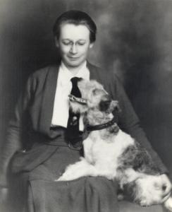 Eloise Gerry with dog