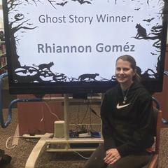 Ghost story winner Rhiannon Goméz