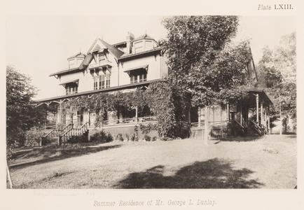 Summer residence of Mr. George L. Dunlap