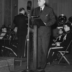 Clarence A. Dykstra at the 1939 Founders' Day broadcast