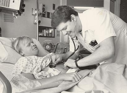 Student nurse Jim Cleveland