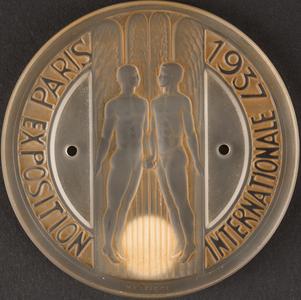 Medallion for the Paris 1937 Exposition Internationale