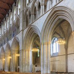 St Albans Cathedral interior nave north side