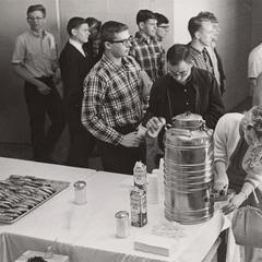 UW-Waukesha registration, Mount St. Paul College,1966