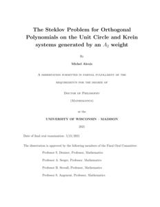 The Steklov Problem for Orthogonal Polynomials on the Unit Circle and Krein systems generated by an $A_2$ weight