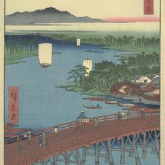 The Great Bridge at Senju, no. 103 from the series One-hundred Views of Famous Places in Edo