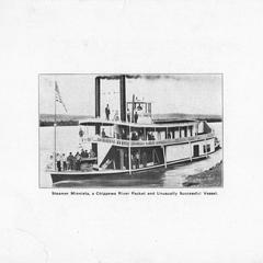 Steamer Minnieta, a Chippewa River packet and unusually successful vessel