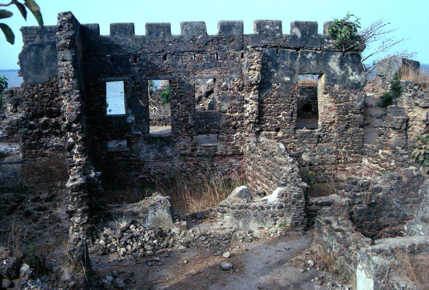 Ruins of Fort on St. James Island Where Slaves Were Held