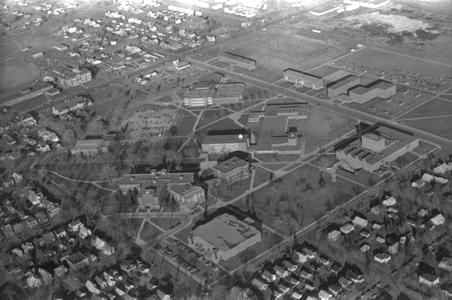 1970s aerial view of UW-Superior campus