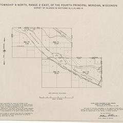 [Public Land Survey System map: Wisconsin Township 08 North, Range 02 East]