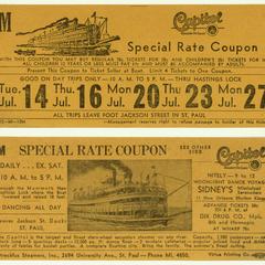 Capitol Steamer deluxe special rate coupon