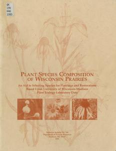 Plant species composition of Wisconsin prairies