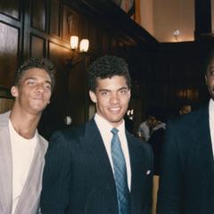 Professor Richard Ralston and sons at Multicultural Reception and Awards ceremony in 1990