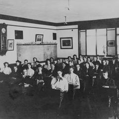 Classroom of male and female students