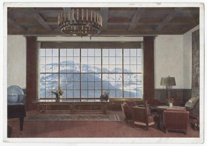 [View from the living room window at Berghof, Berchtesgaden]