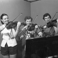 Violin trio at Summer Music Clinic